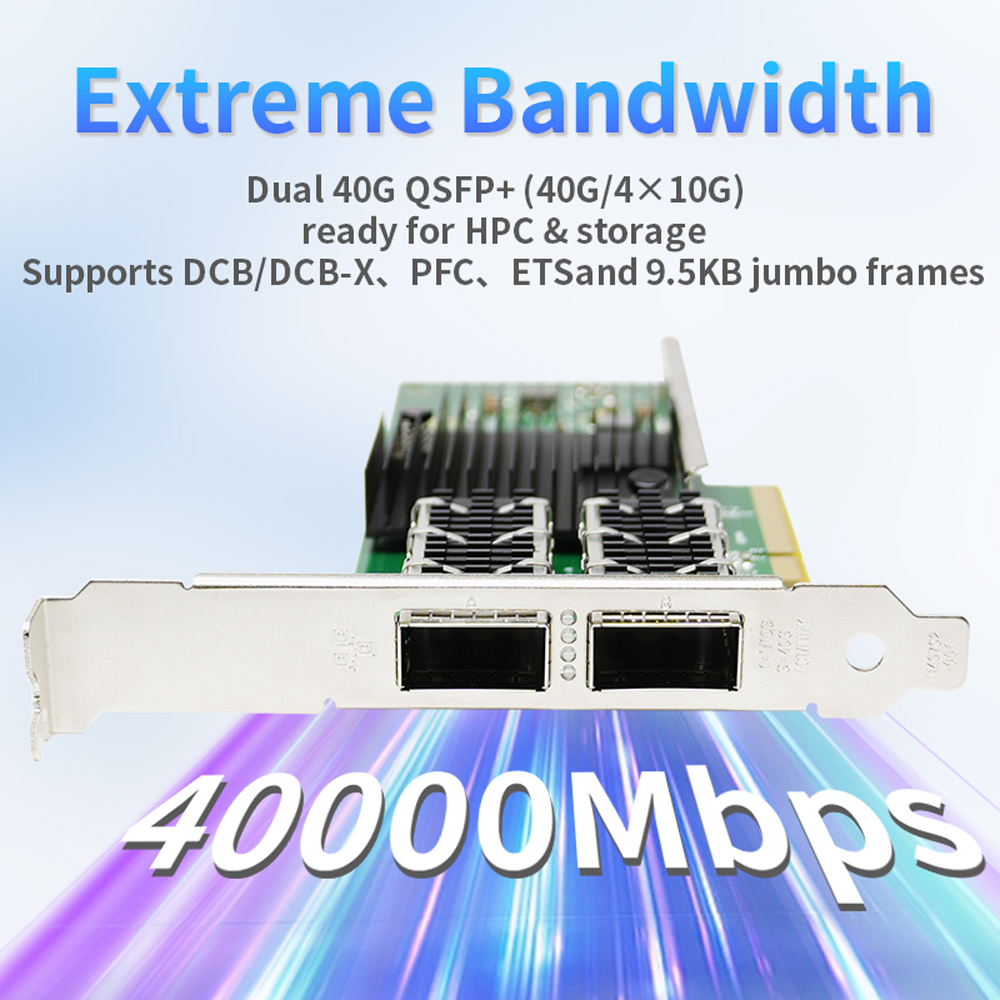 X710-QDA2 Dual Port 40GbE QSFP - Dual Port 40Gbe Pcie Nic recension och pris